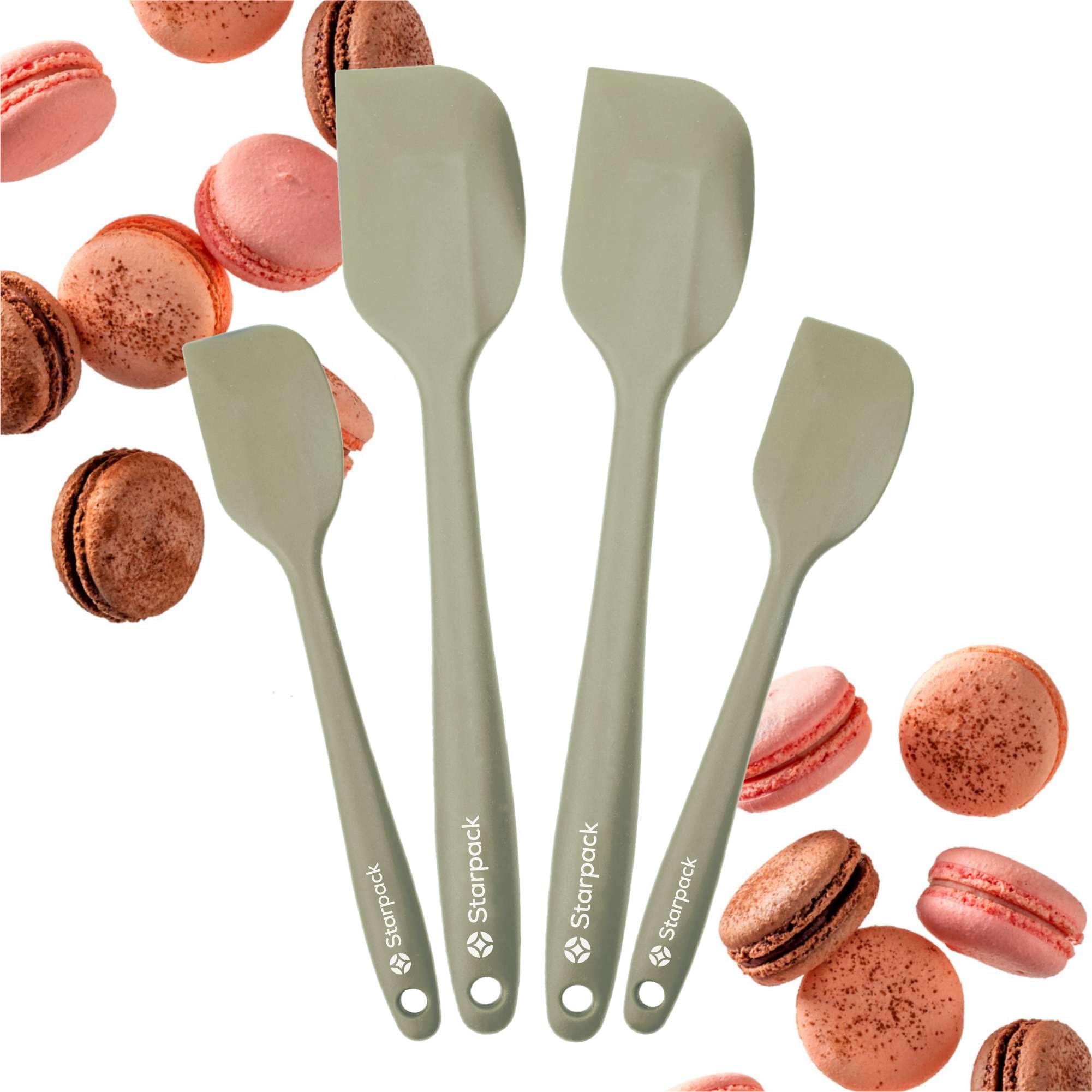 StarPack Scrape and Stir 4-Piece Silicone Spatula Set