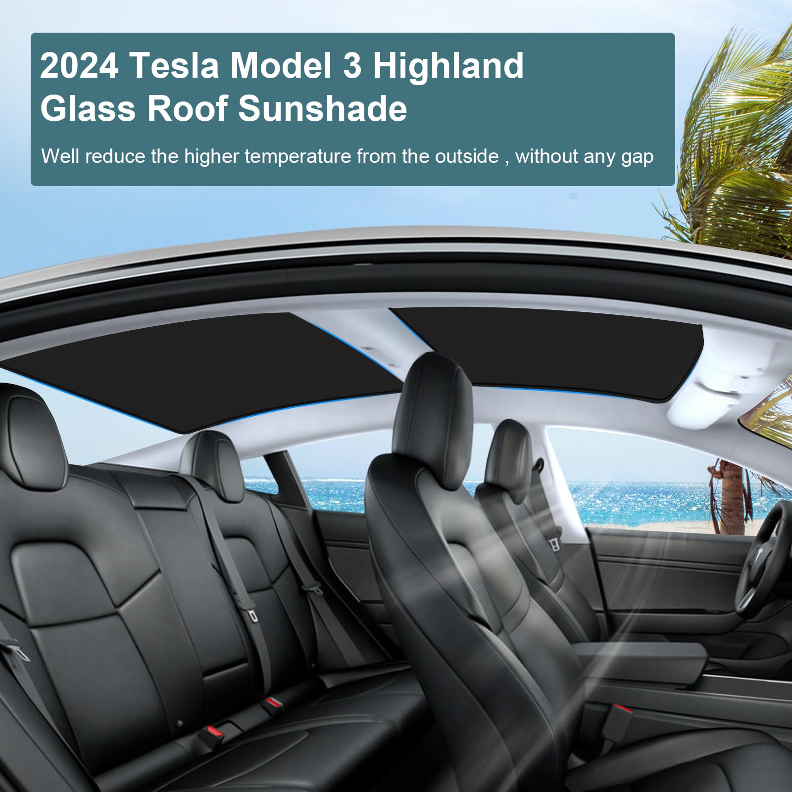 Amazon.co.jp: KUNIST(クニスト) ルーフサンシェード Tesla Model 3