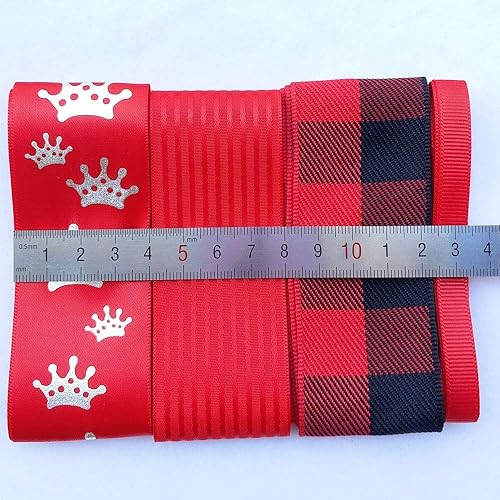 Miniatura 8 de Libiline Cinta de grogrén de organza satinada rosa y fucsia, 20 yardas, para manualidades, embalaje de bricolaje, accesorio para el pelo (rosa)