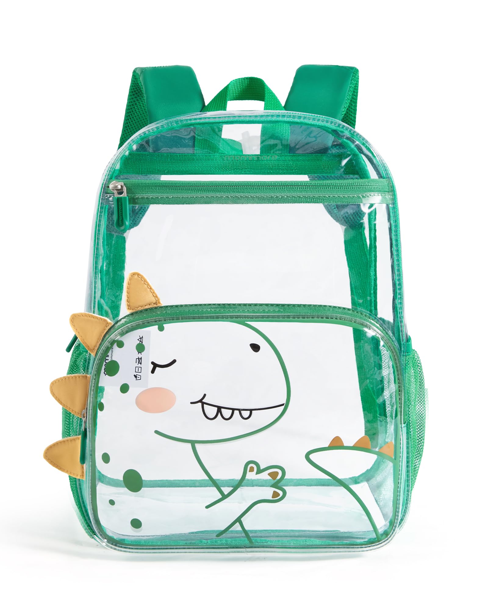 mommore Clear Backpack Heavy Duty PVC Transparent Bookbag for School