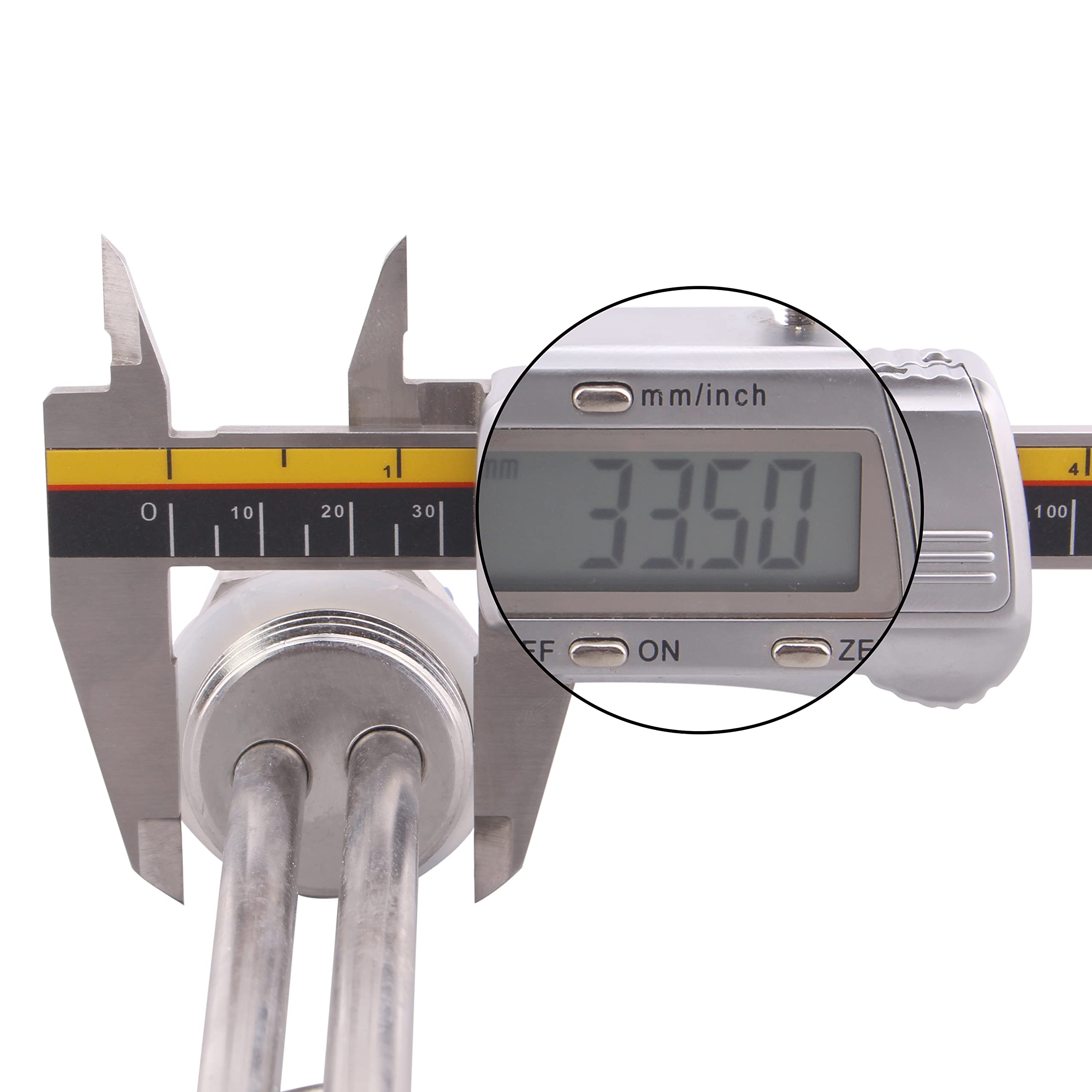 DERNORD Élément chauffant en acier inoxydable 240 V 4500 W Filetage BSP 1"