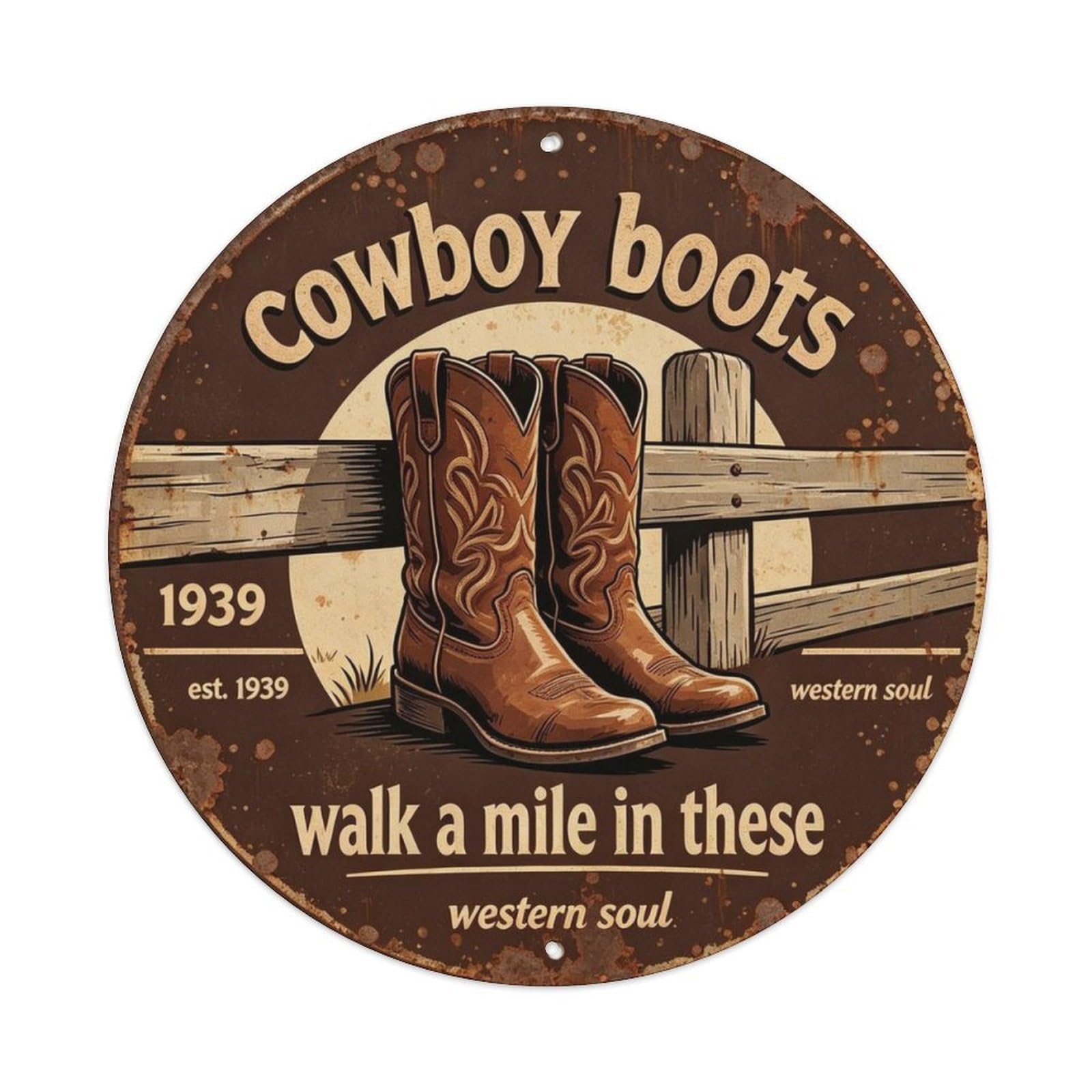 Walk A Mile In These Metal Tin Sign Plaque