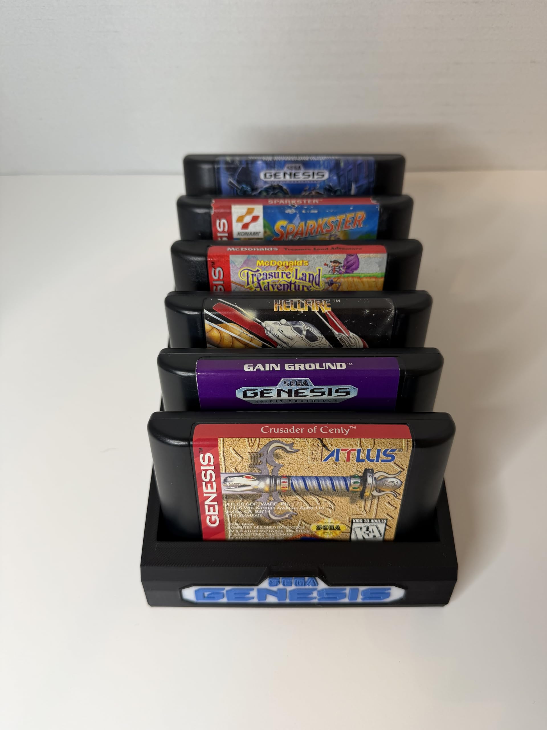 Game Storage for Sega Genesis – 6 Slot Cartridge Holder Display- 3D printed - Sega Genesis - Very Good - Used Accessory - Image 5
