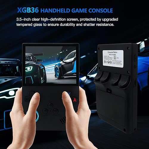 Miniatura 5 de Consola de juegos portátil XGB36 64G, consola de juegos clásica integrada de 15000 juegos, pantalla de visualización de 3.5 pulgadas, dispositivo de