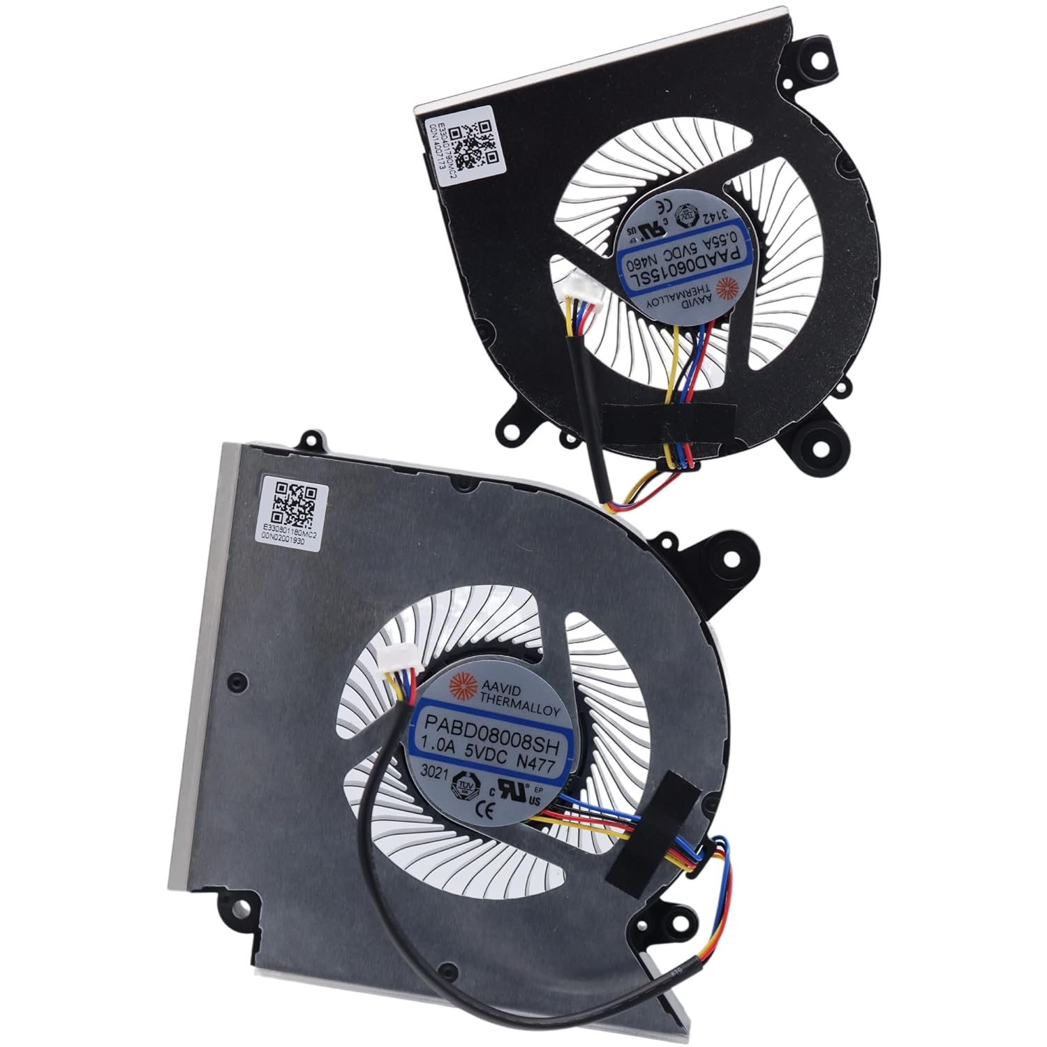Deal4GO CPU & GPU Graphics Cooling Fan Replacement for MSI GF66 GL66 GF76 GL76 WF76 MS-1541 MS-1583 MS-1584 MS-17L1 MS-17L4, Black, PABD08008SH
