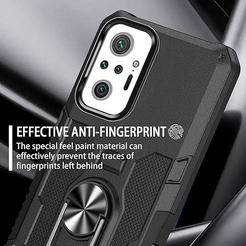 Miniatura 7 de OEURVQO Funda para Redmi Note 10 Pro Redmi Note 10 Pro Max, fundas militares resistentes, cubierta de protección de cámara deslizante integrada con