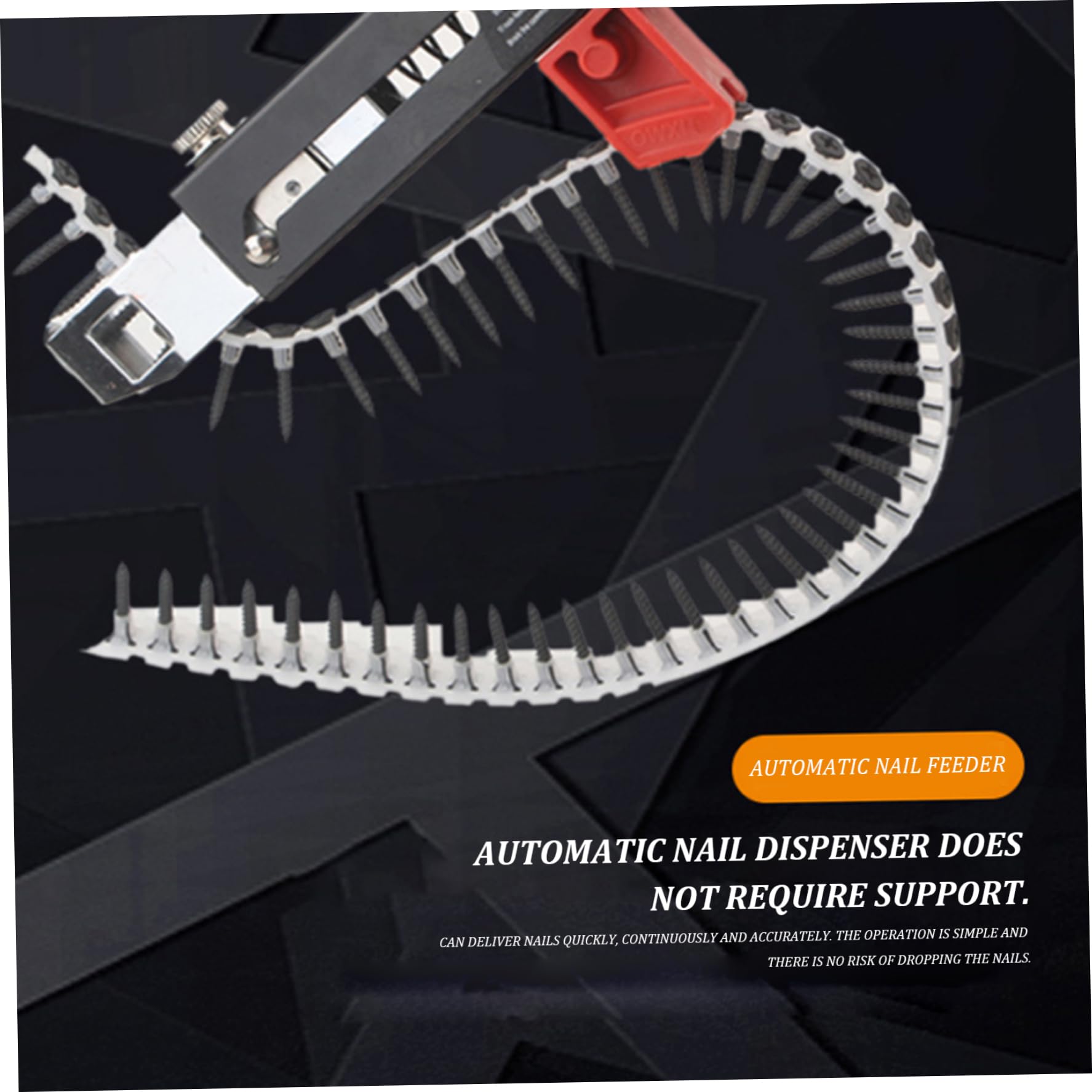 Pistola de tornillos en tiras, accesorio de pistola de tornillos para paneles de yeso, taladro eléctrico en tiras automático, equipo de apriete de clavos, herramienta de carpintería para entusiastas