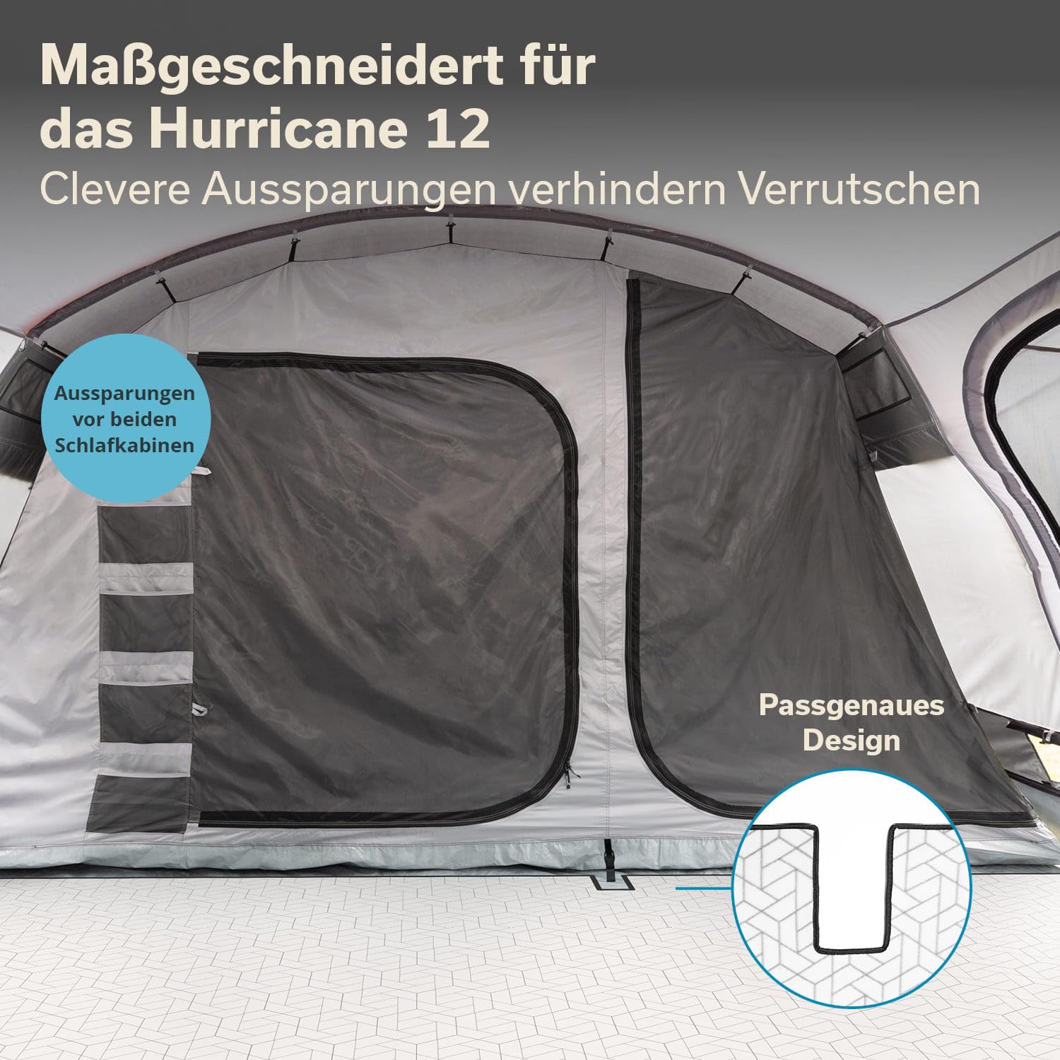 Skandika Zeltteppich Lindal 290 × 400 cm | Outdoor Teppich mit Softtouch-Fleece, wetterfest & wasserdicht, mit Aufbewahrungstasche | Picknickdecke, Campingteppich, Zeltunterlage, Camping Zubehör