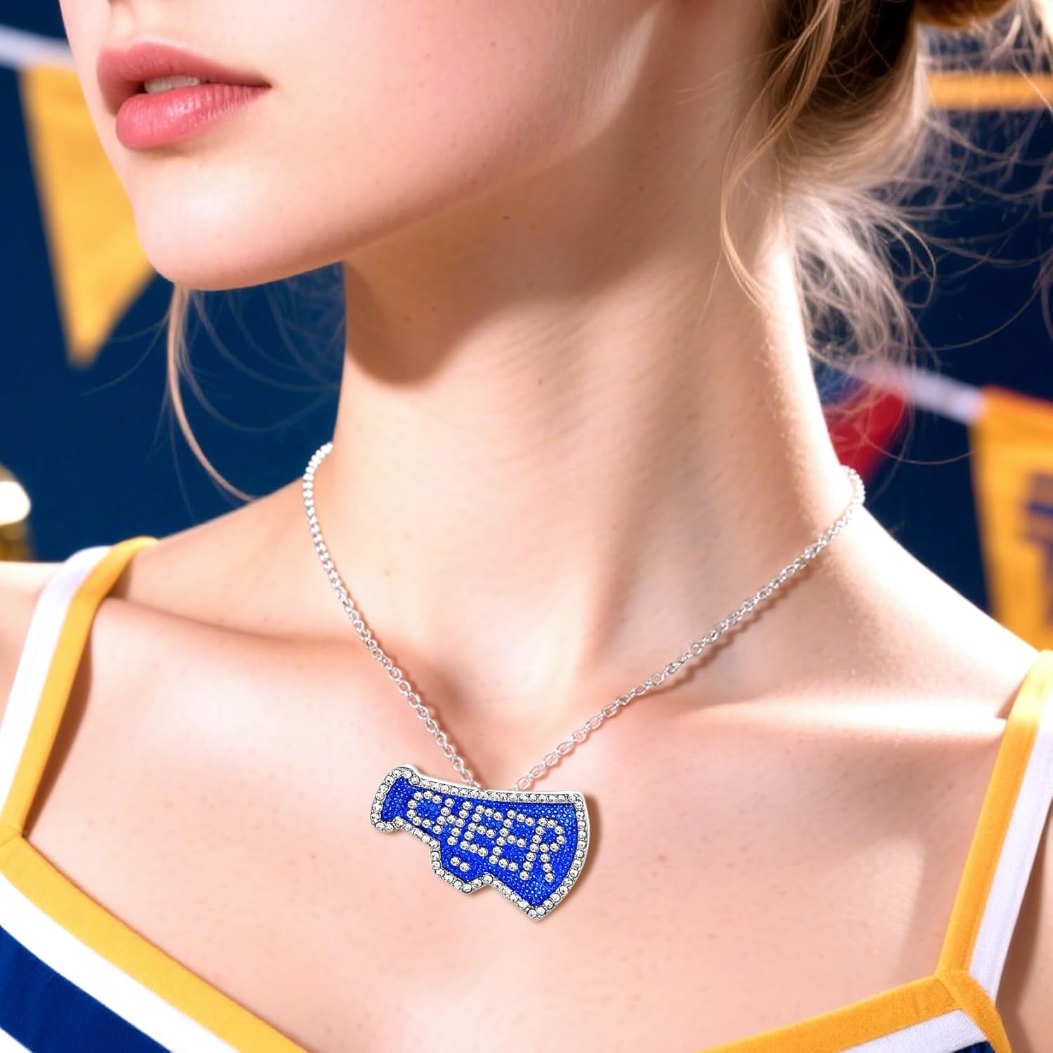 Cheer Necklaces for Teen Girls,Cheer Gifts for Girls,Cute Cheerleading Pendant Necklace Jewelry Birthday Christmas Gifts - Image 5