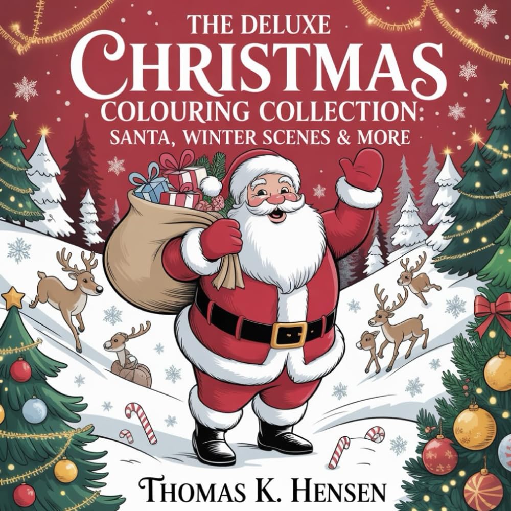 THE DELUXE CHRISTMAS COLOURING COLLECTION: SANTA, WINTER SCENES AND MORE