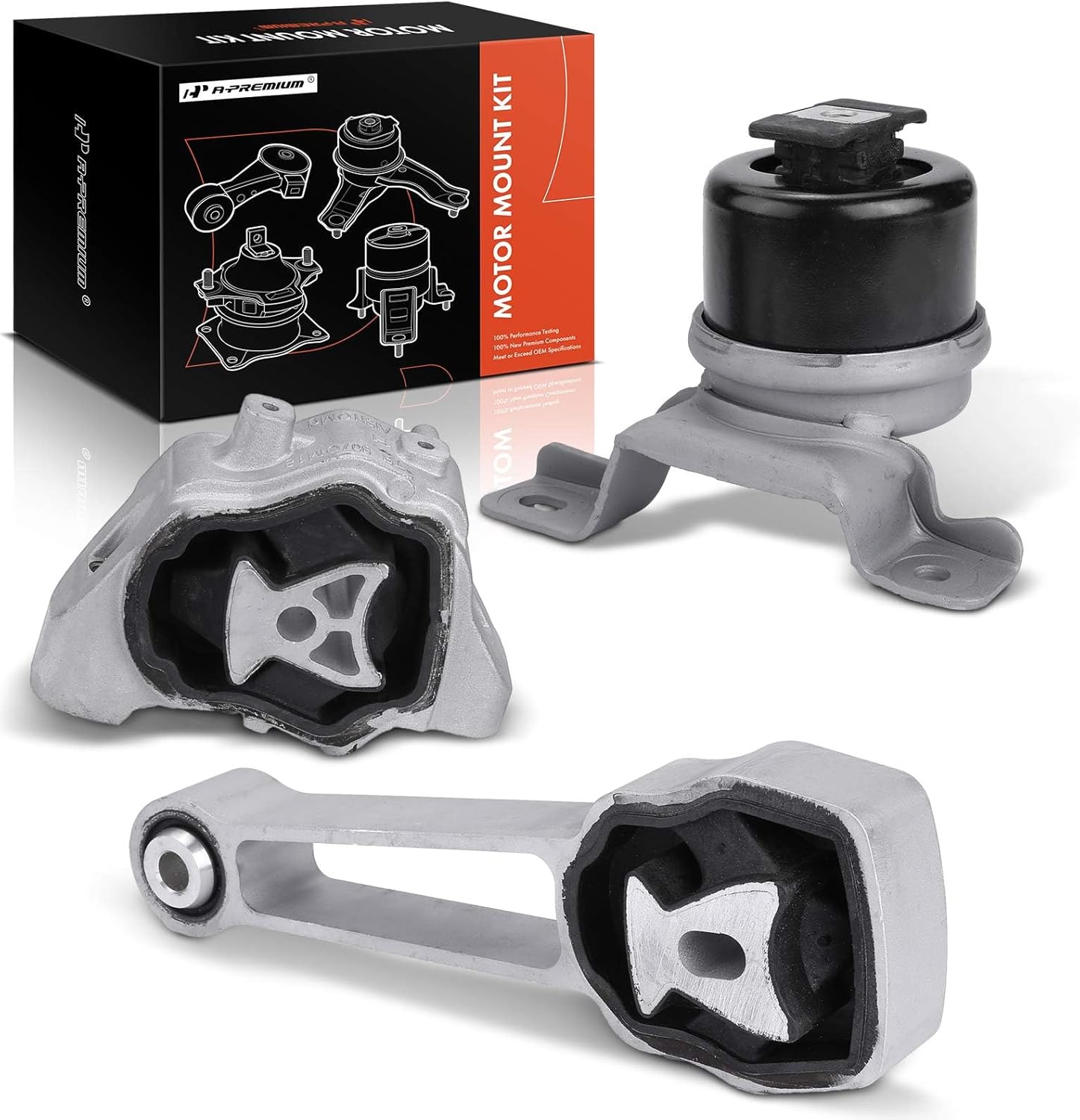 A-Premium Engine Motor Mount and Torque Strut Mount Kit Compatible with Volvo XC60 2010-2016, S60 2011-2016, XC70 2008-2015, S80 2007-2015, V60 2015-2016, V70 2008-2010, 3.0L 3.2L, 3-PC Set