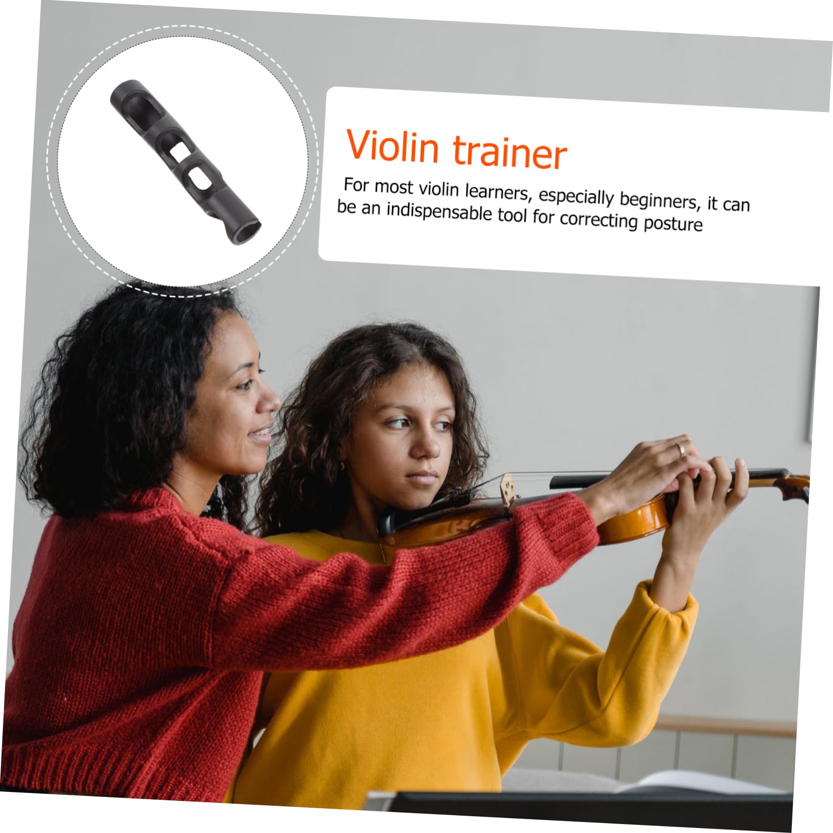 HANABASS 1Pc Violin Bow Straightener Posture Corrector for Beginners Durable Design for Improved Grip for Violin