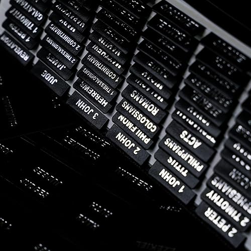 Miniatura 4 de Pestañas de cuero para la Biblia, pestañas de la Biblia de papel de aluminio plateado para mujeres y hombres, pestañas de la Biblia para estudio de