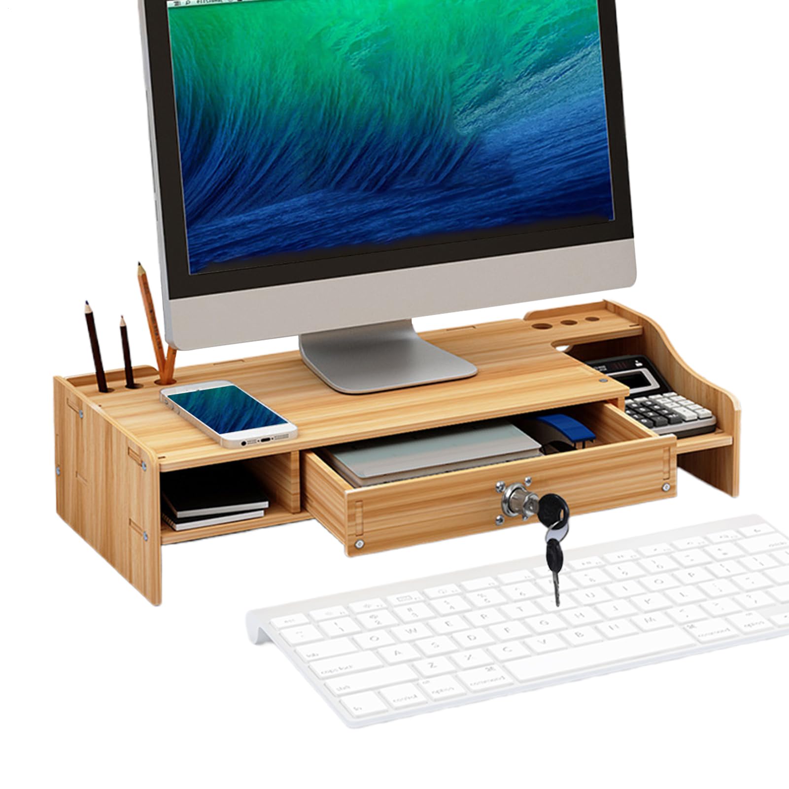 Podstawka Pod Monitor Komputerowy Ergonomiczna Wysokość Półki Biurkowej Do