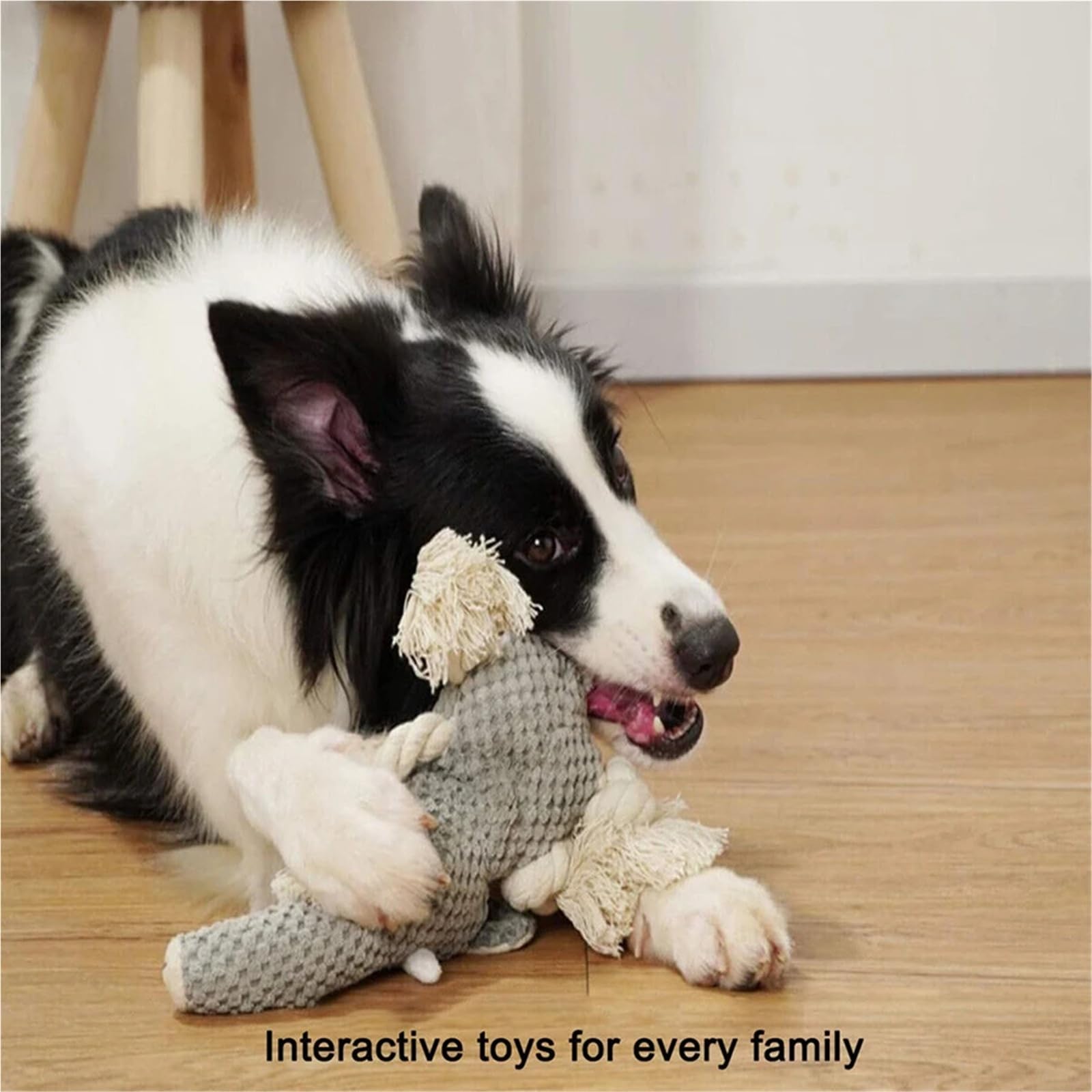 Weiches Kauspielzeug für Hunde, niedliches langlebiges Hundespielzeug, Stofftier, Plüschtier, Welpen, Haustier, Mutt-Spielzeug, Plüsch-Hunde-Kauspielzeug, geeignet für große, mittelgroße und kleine