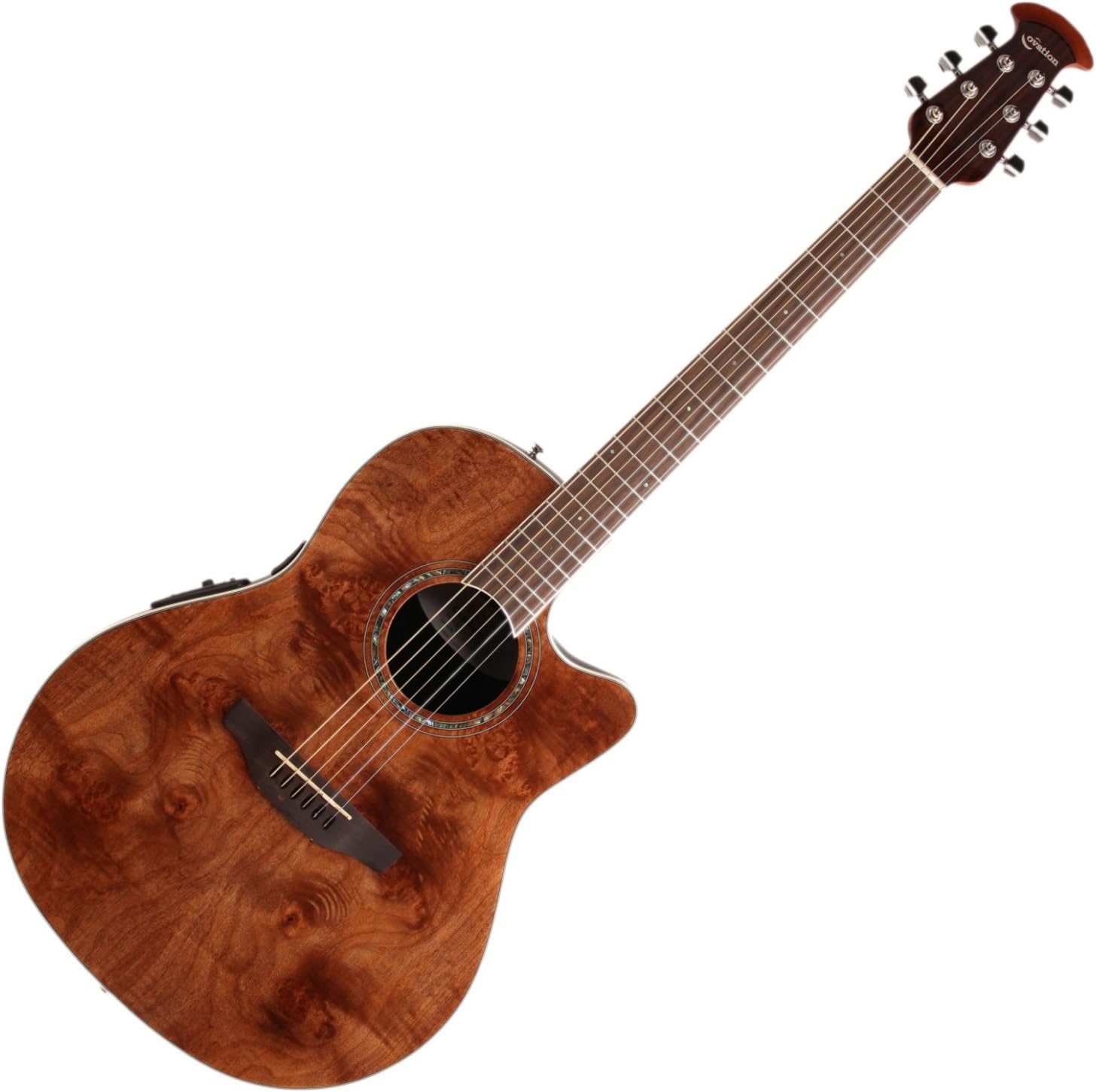 CS24P-NBM Nutmeg Burled Maple Western Guitar