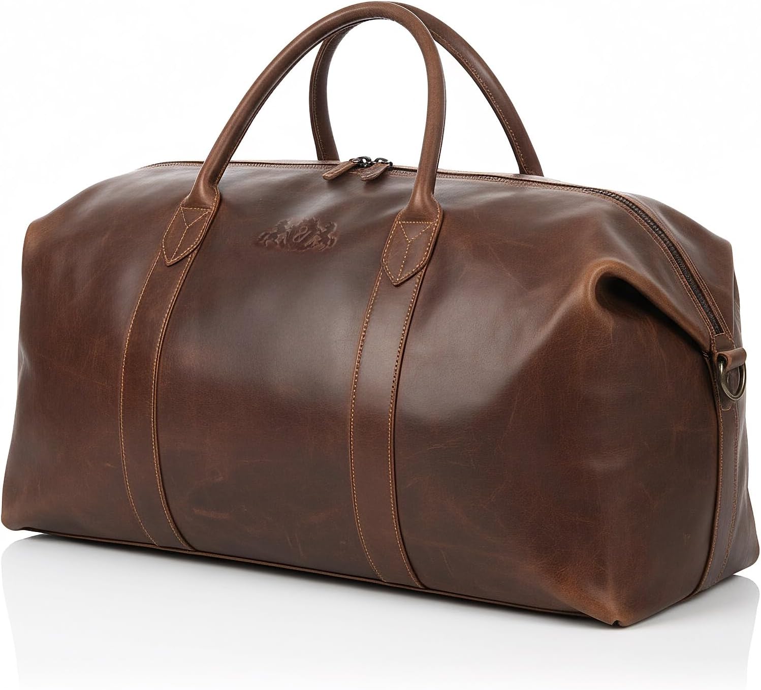 Travel Bag Holdall Chester XXL Duffel Bag Real Leather 56 cm Weekender Duffle Leather Bag Menยดs Bag