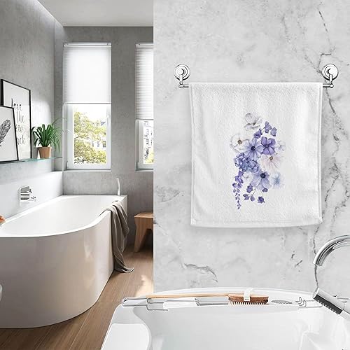 Miniatura 6 de ALAZA Toallas de mano de camelia, 100% algodón, suaves, decorativas, de lujo, absorbentes, para playa, gimnasio, spa, 16 x 30 pulgadas