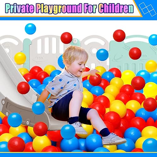 Miniatura 7 de Pelotas para bebés y niños pequeños, sin ftalatos, sin BPA, plástico a prueba de aplastamiento, bolas multicolor en juguetes de juego reutilizables