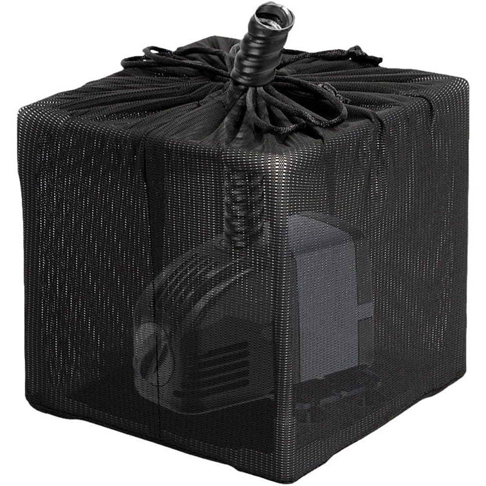 Bloepum 26CM Pond Pump Filter Bag for Pond Filter Box with Drawstring Anti-Clogging Pump Barrier Bag for Outdoor Water Ponds