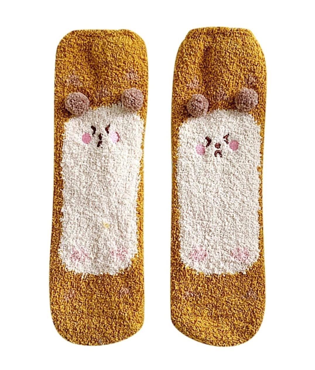 Calcetines Invierno 3 Pares De Calcetines Térmicos Con Pompones De Invierno Para Mujer, Esponjosos, Súper Suaves, Cálidos, Gruesos, Acogedores Y Borrosos Calcetines Termicos