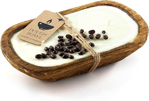 Miniatura 1 de Dough Bowl Candle Company Vela de soja con leche de vainilla  Vela de cera de aceite esencial de 3 mechas para derretir, decoración rústica de