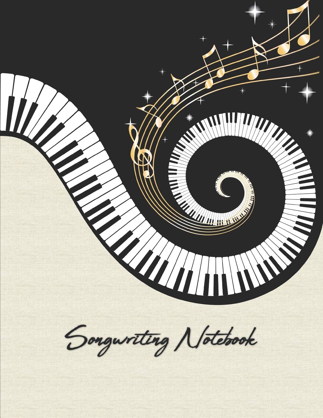 Songwriting Notebook: Combination Staff Paper and Dot Grid Songwriting Paper for Composition, Songwriting, Lyrics, and Music Theory (The Songwriter Series)