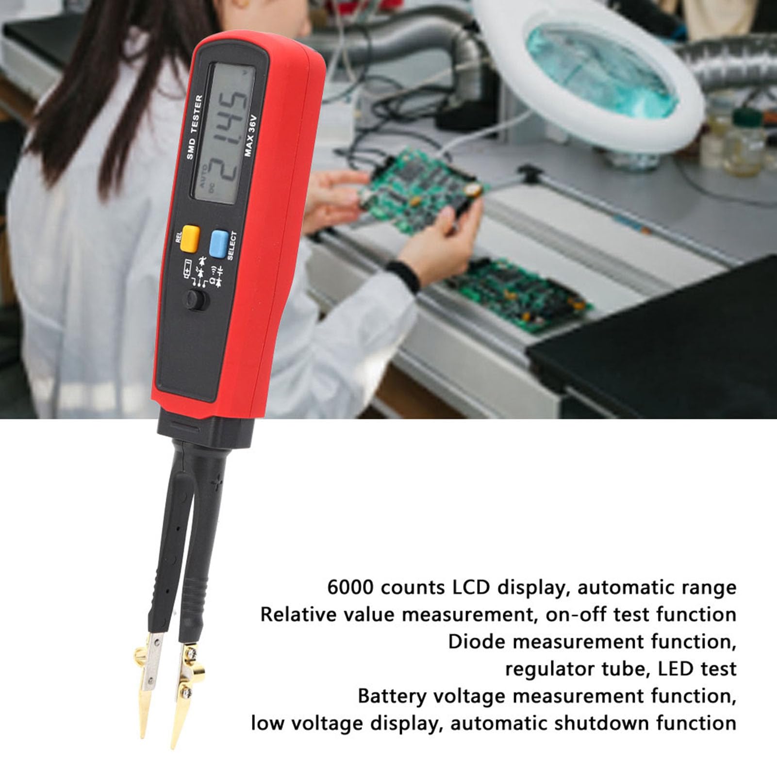 Multimetr UT116C Tester wyświetlacza LCD do parametrów SMD RCD