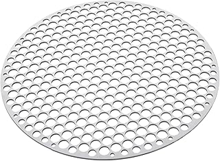 Yardwe Grelha Redonda De Aço Inoxidável Grelha De Grelha De Aço Inoxidável Rede Redonda Para Churrasco Ao Ar Livre Rack De Resfriamento Redondo Grelha Para Churrasco Malha Prática Grelha