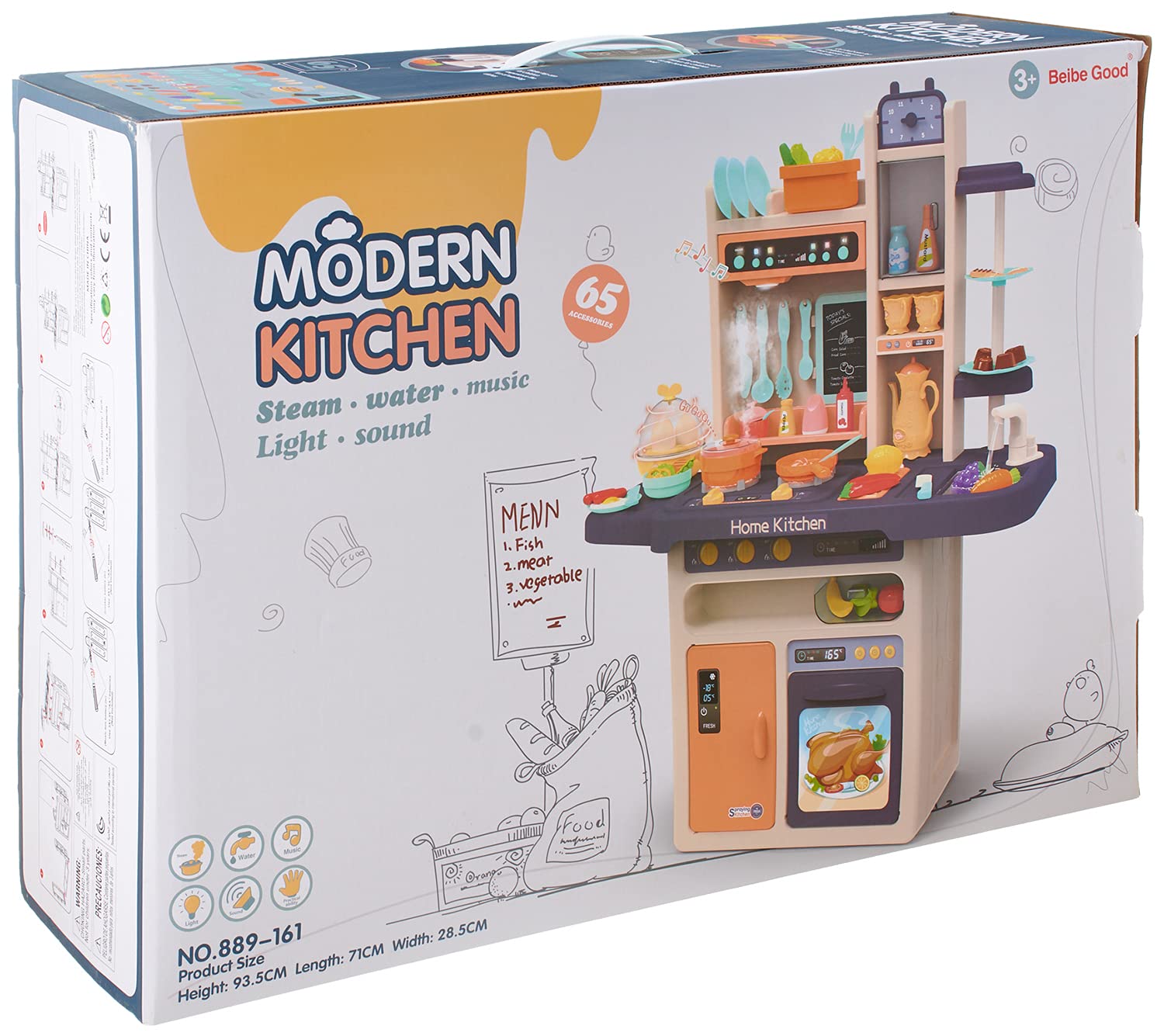 Beibe 8 161 Good Modern Kitchen Series Kitchen Set Toy For Kids 65 Pieces Buy Online At Best Price In Egypt Souq Is Now Amazon Eg