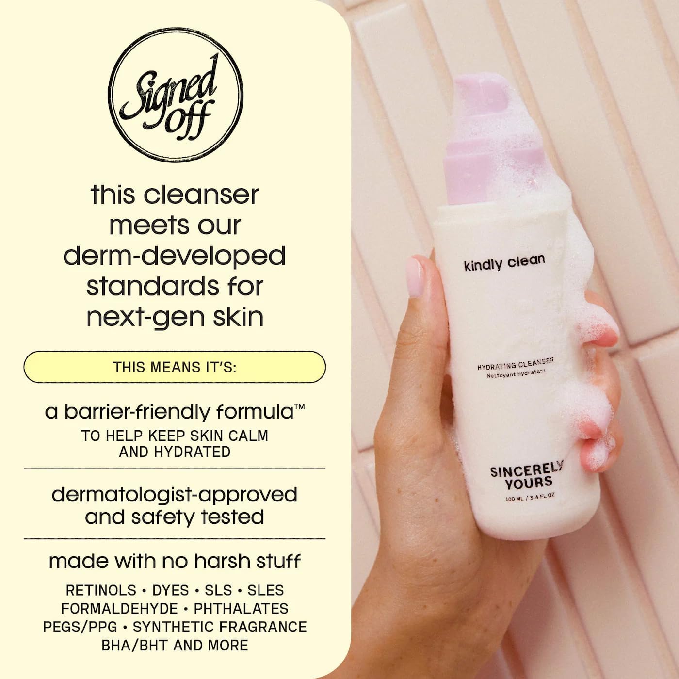 Sincerely Yours Kindly Clean Hydrating and Soothing Foaming Gel Cleanser product thumbnail 4