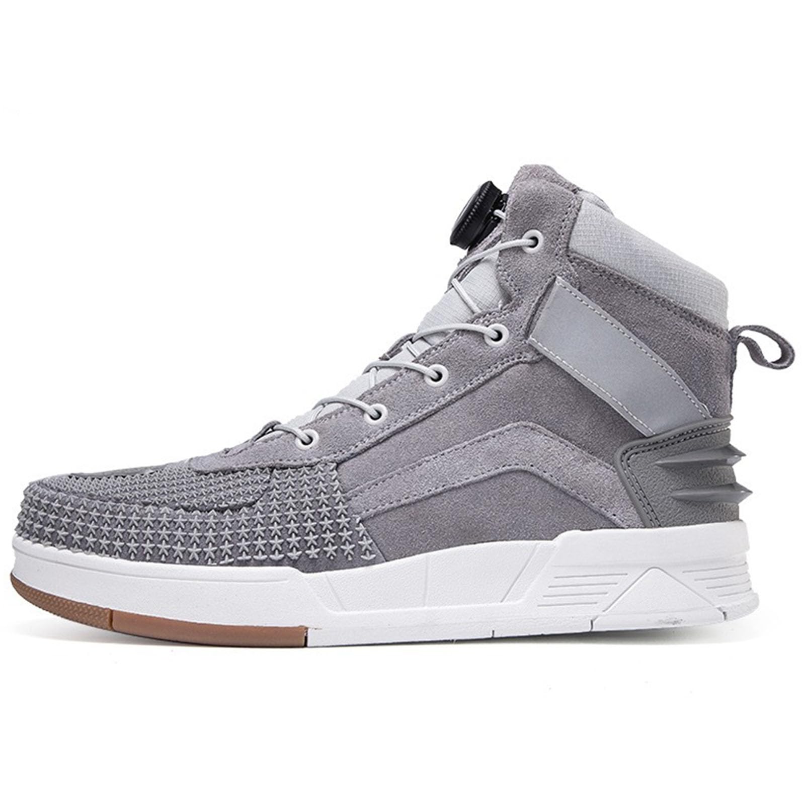 Zapatos de Moto para Hombre, Botas Moto Protectoras de Motocross Road Street Casual con Soporte Tobillo, Suela Antideslizante, Almohadilla Cambio