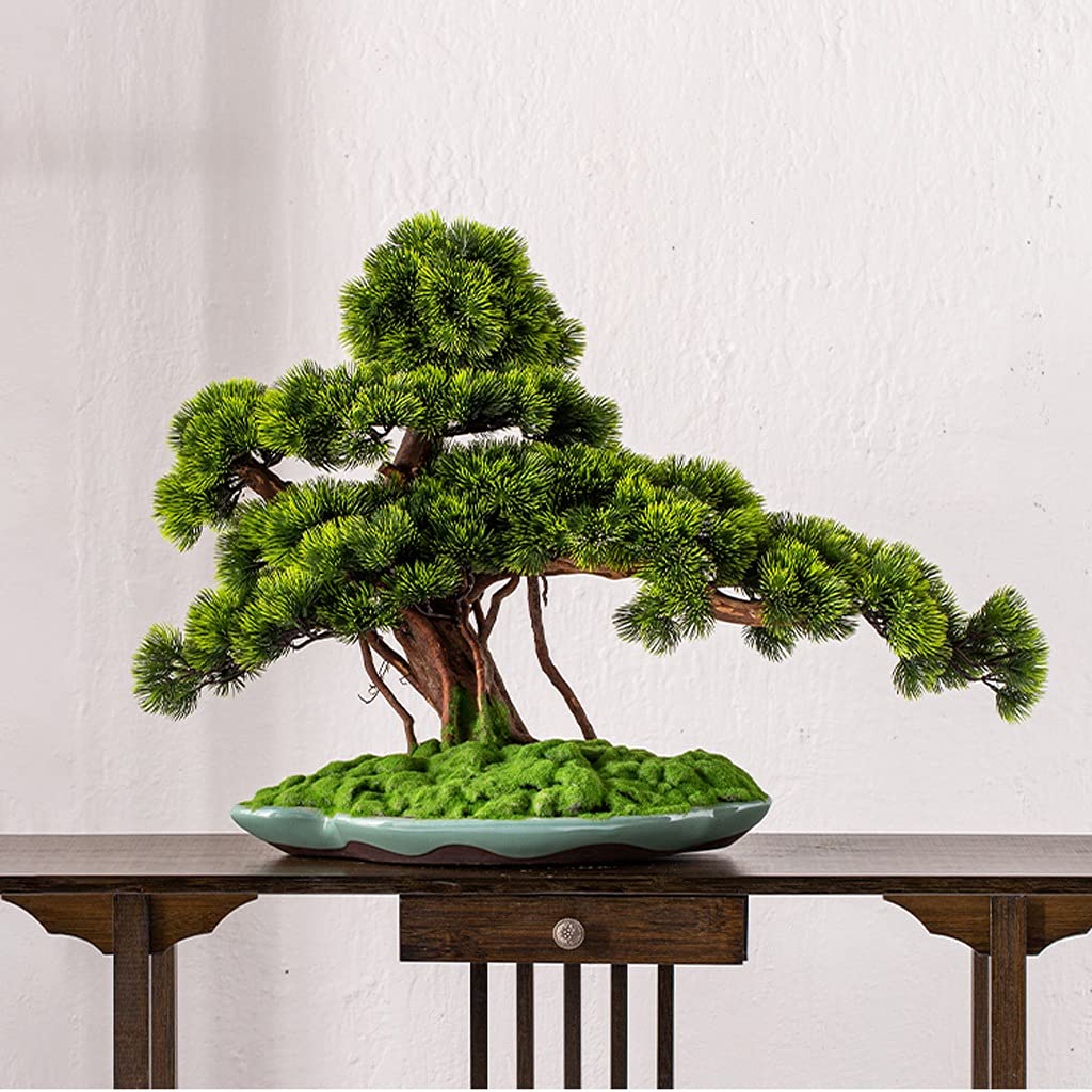 Plante Artificielle Simulation Bienvenue Pine Bonsaï Large Fausse Fausse Plantes Vertes Beauté de Beauté en Pine Salon Salon Décoration de la décoration de Bureau Bonsai Artificiel (Size : A)