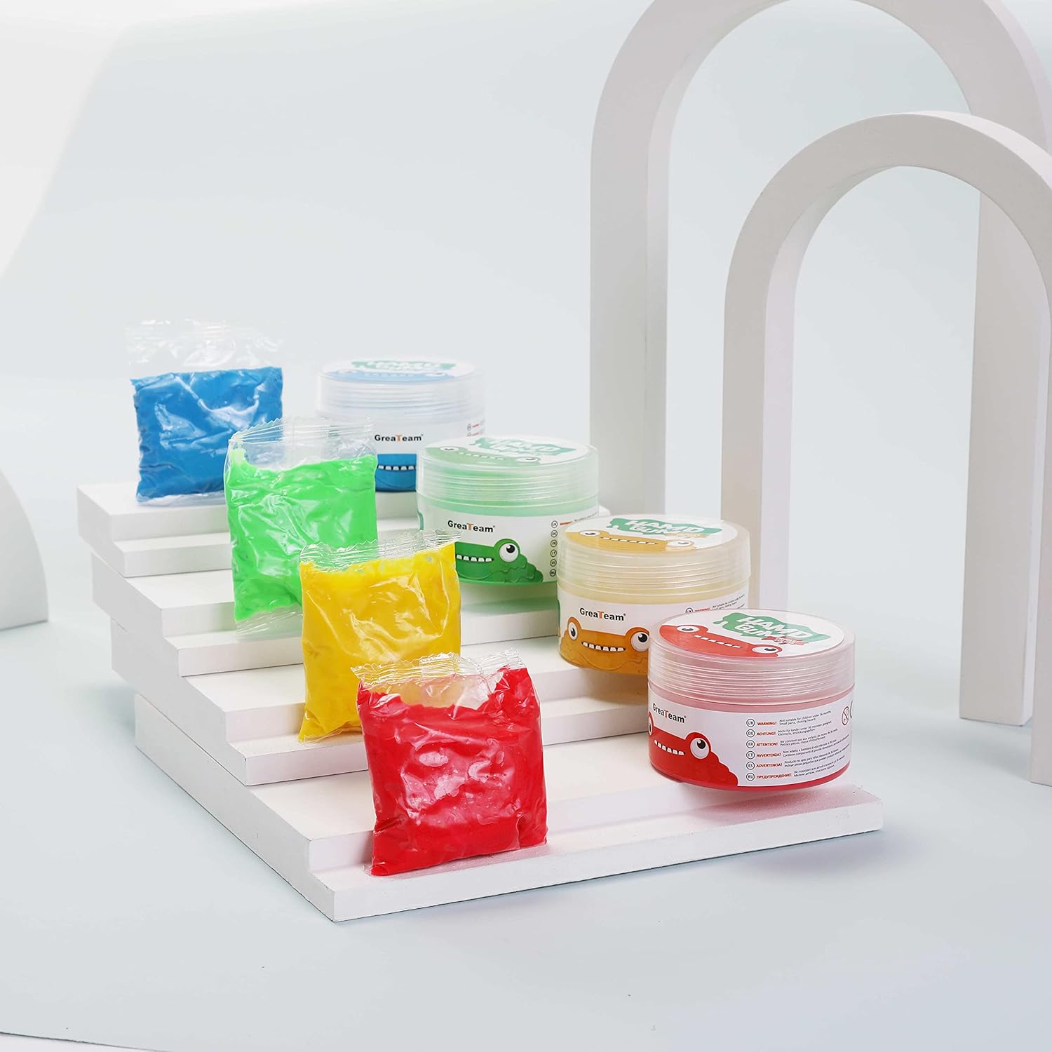 Exercise Putty - Therapy Putty - Play Putty for Kids (4 Pack, 1.8-oz Each) Hand Exercise Rehabilitation, Stress and Anxiety Relief, Increase fine Motor Skills and Finger Strength. - CLOUD PUTTY : Health & Household