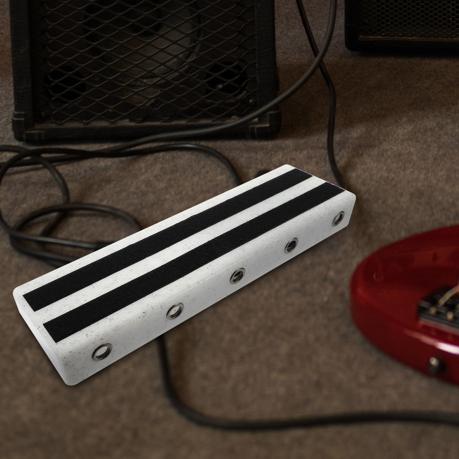 SUPVOX Pedalera para Guitarra Eléctrica Soporte de Efectos, Placa Efectora Hueca de Gran Espacio para Pedales, Base Práctica y Segura para Músicos Principiantes y Profesionales