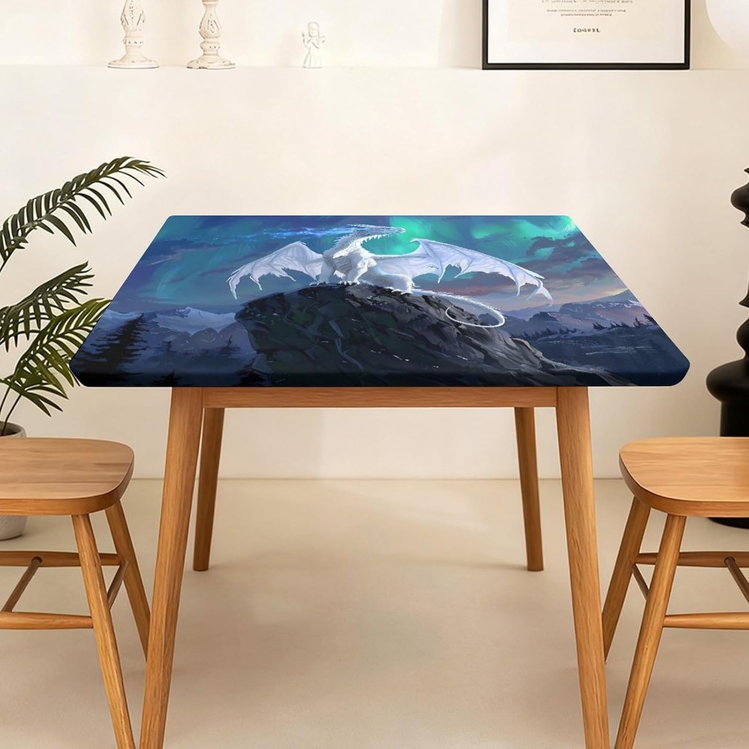 Flying Dragon Square Tablecloth Print Table Cloths Table Cover Wedding Party Holiday Decor