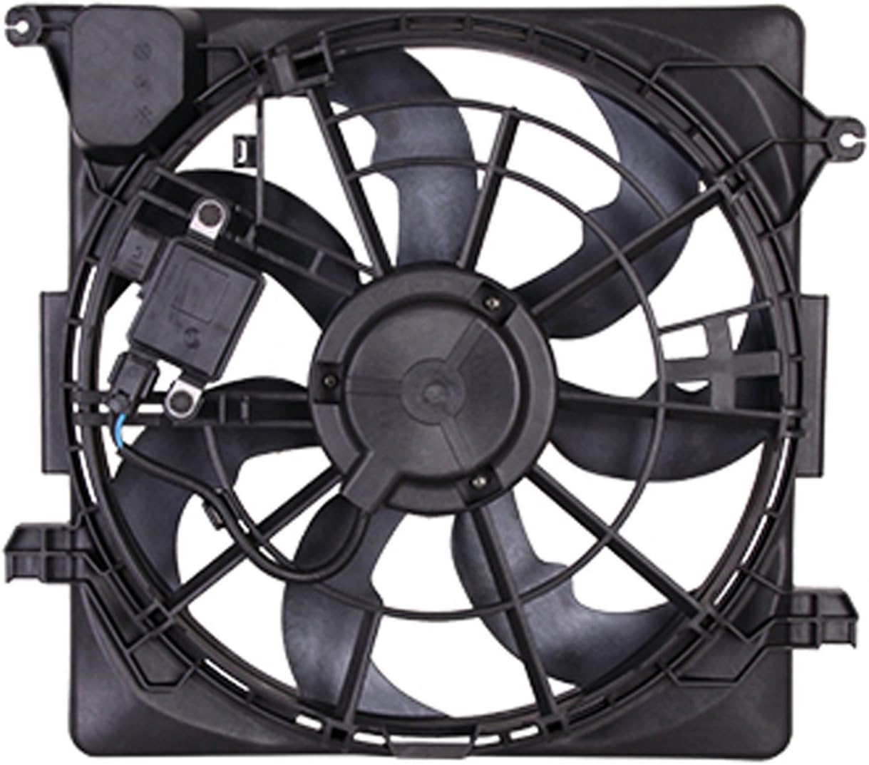 Upgrade Your Auto Replacement Condenser/Engine Cooling Fan Assembly w/Air Conditioning w/Module - CRSHA03733