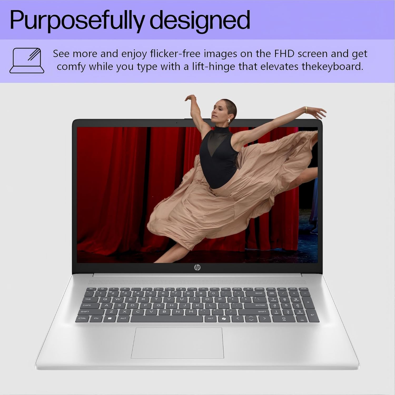 HP 17 inch Laptop 2026 for Business Student, Windows 11 Pro, 32GB RAM, 2TB SSD, AMD Ryzen 5 7430U, 17.3" Anti-Glare FHD IPS Display, AMD Radeon Graphics, Copilot Key, Bluetooth 5.4, w/Accessories