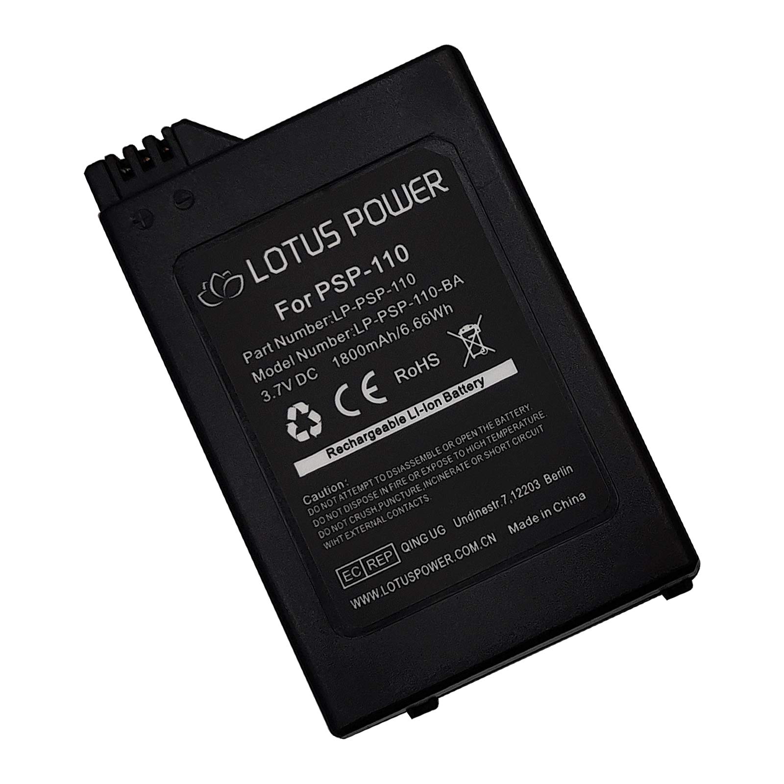 Reemplazo del Paquete de Batería PSP-110, Batería PSP110 Iones Litio Recargable 1800mAh 3,7V PSP 110 para Sony PlayStation Portable PSP-1004 PSP-1000 PSP-1000K/1000KCW PSP-1000G1/1000G1CW