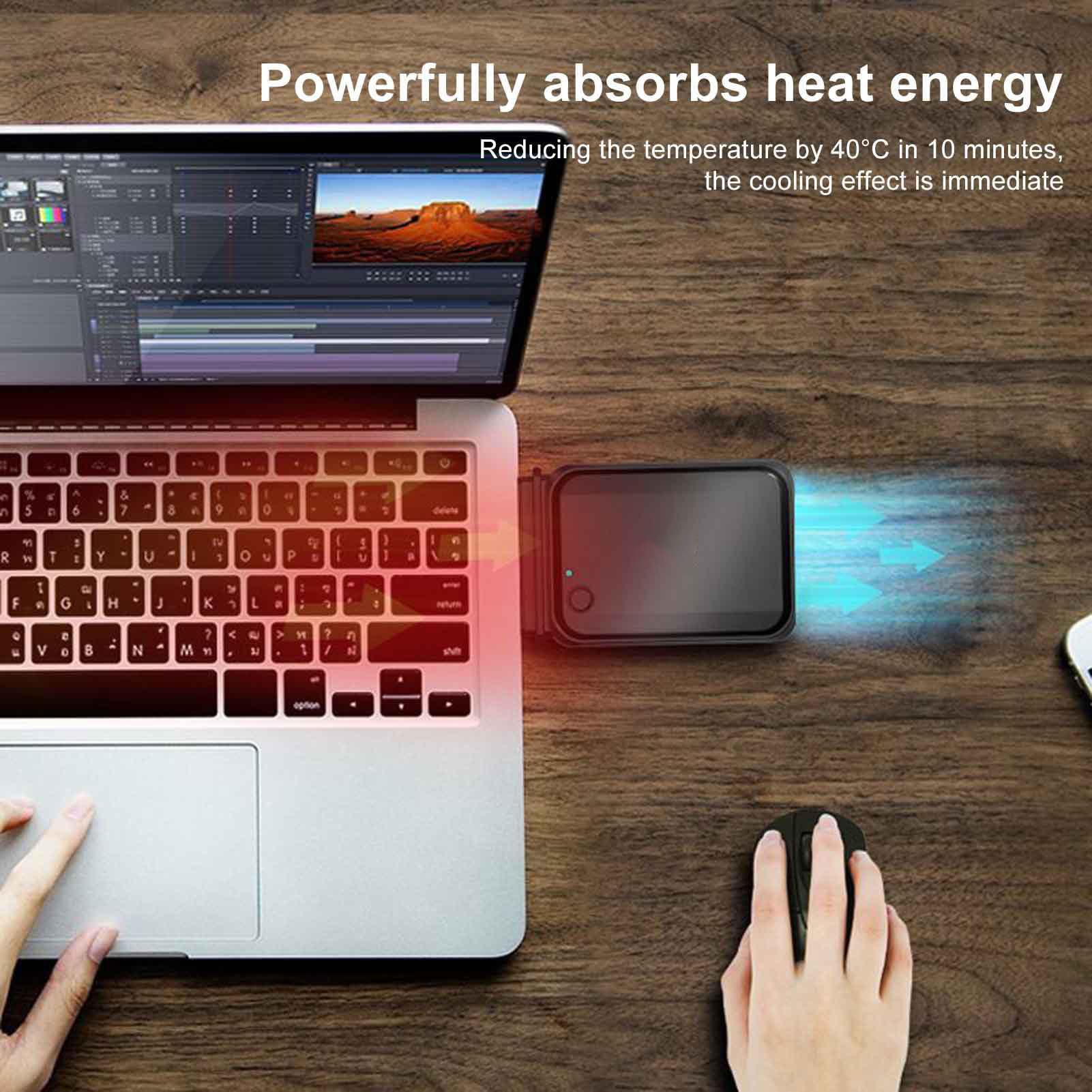 Ventola Di Raffreddamento Per Computer Portatile: Aspiratore D'aria Laterale Aspirazione, Dissipatore Di Calore Per Computer Portatile A Basso Rumore, Pad Di Raffreddamento, Refrigeratore