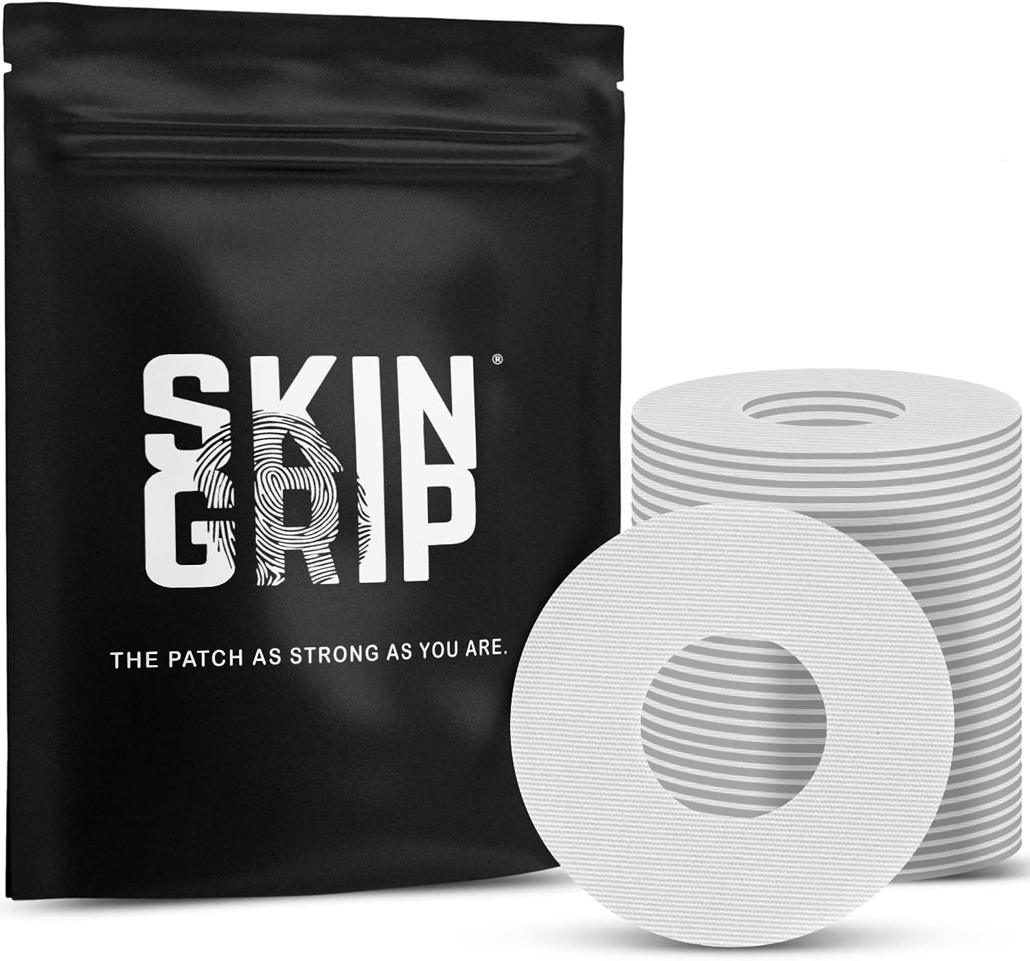 Skin GripFreestyle Libre 2 Sensor Covers – Compatible with Infusion Sets, Patches w/Cutout (Not for Libre 3), 10-14 Days SweatProof Pre-Cut Medical Adhesive Tape, CGM Sensor Covers