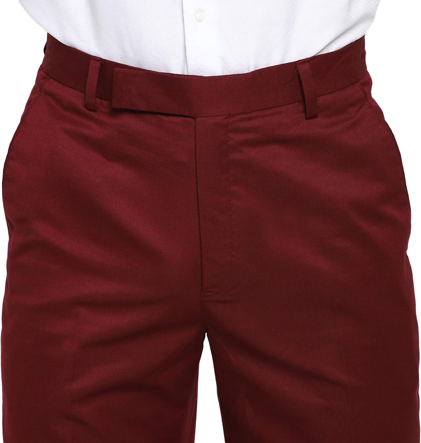 Royal Kurta Mens Poly Viscose Bandhgala Suit (46" Coat 40" Pant, Maroon)