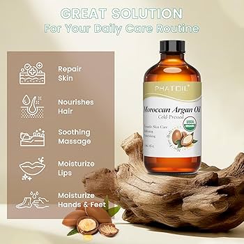 Amazon | PHATOIL 【USDA 認定】冷圧 オーガニック アルガン