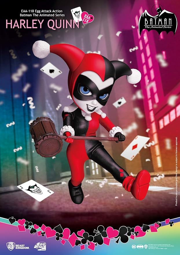 Amazon Beast Kingdom エッグアタック アクション バットマン アニメイテッド ハーレイ クイン 074 ノンスケールフィギュア 赤 フィギュア ドール 通販