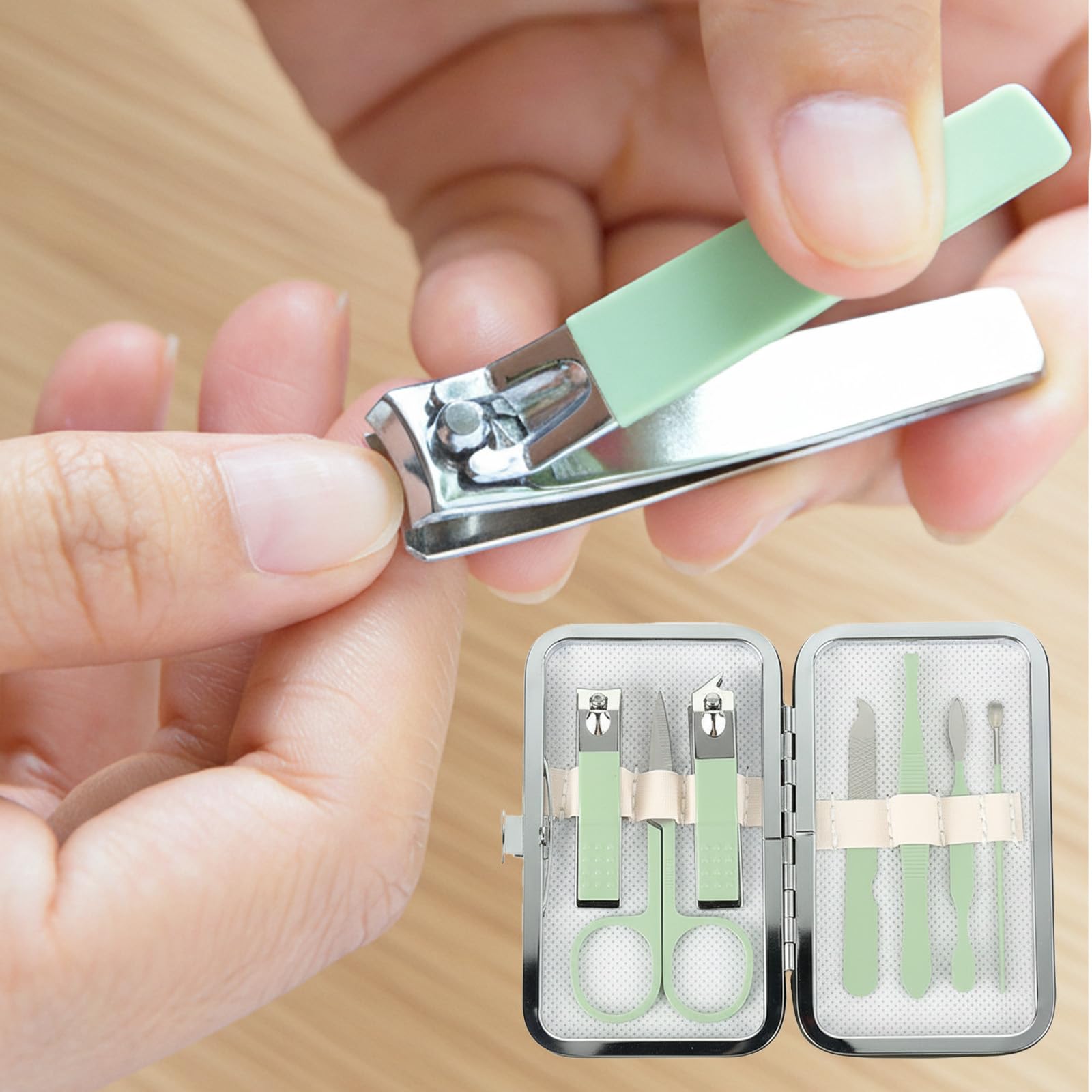 Manicure Set-Nail Clippers Kit with Carry Box Professional Nail Care Tools Pedicure Kits Multi-pcs for Home Office Travel