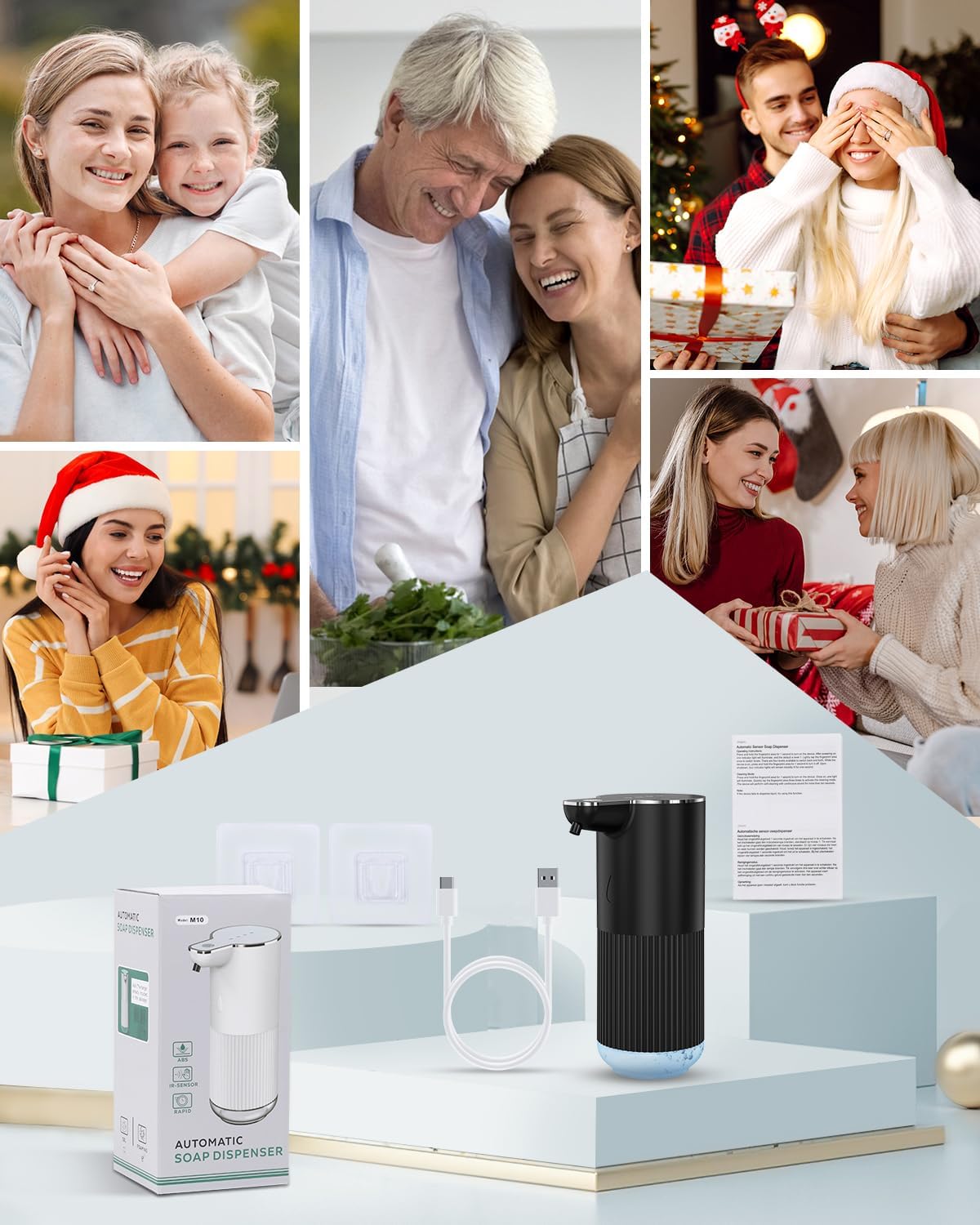 Automatic Foaming Soap Dispenser, Temracha 11.8 oz Touchless Foam Hand Dish Soap Dispenser, 4-Level Adjustable, Wall Mounted, Rechargeable, for Bathroom, Kitchen, Office - Image 9