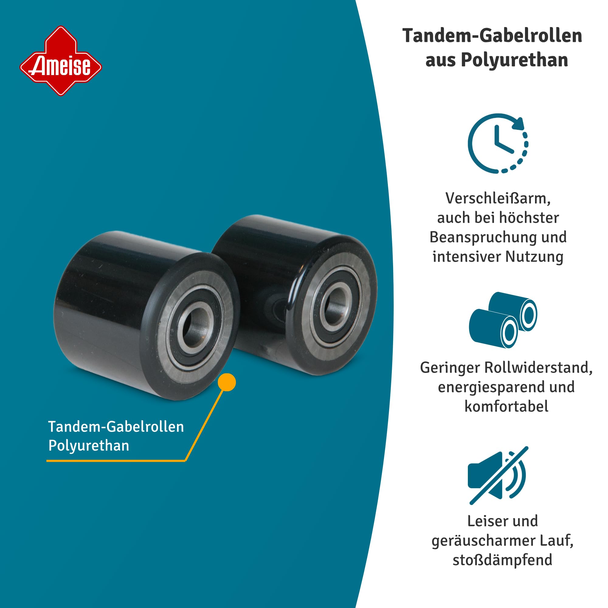 Ameise Hubwagen PTM mit Präzisionswaage | Display mit 0,2/0,5/1 kg Schritten | 2.000 kg Tragkraft | 1.150 mm Gabellänge | Vollgummi Lenkrad | Polyurethan Tandem-Gabelrollen | Schnellhub bis 120 kg