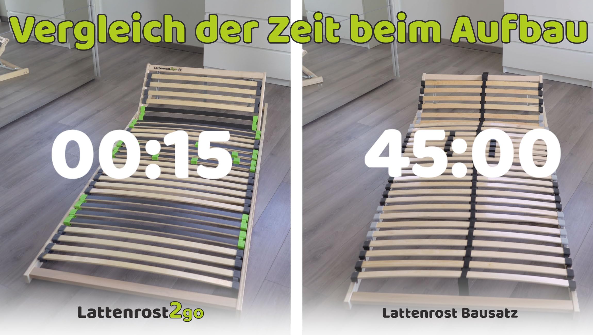 FixSTAR 7-Zonen Lattenrost 140x200 cm Starr Klappbar Fertig montiert - 28 Birke Federleisten - Härtegradverstellung - Buche - Bettrost - Bis 140 kg - Für alle Matratzen - Vormontiert - Made in Europe