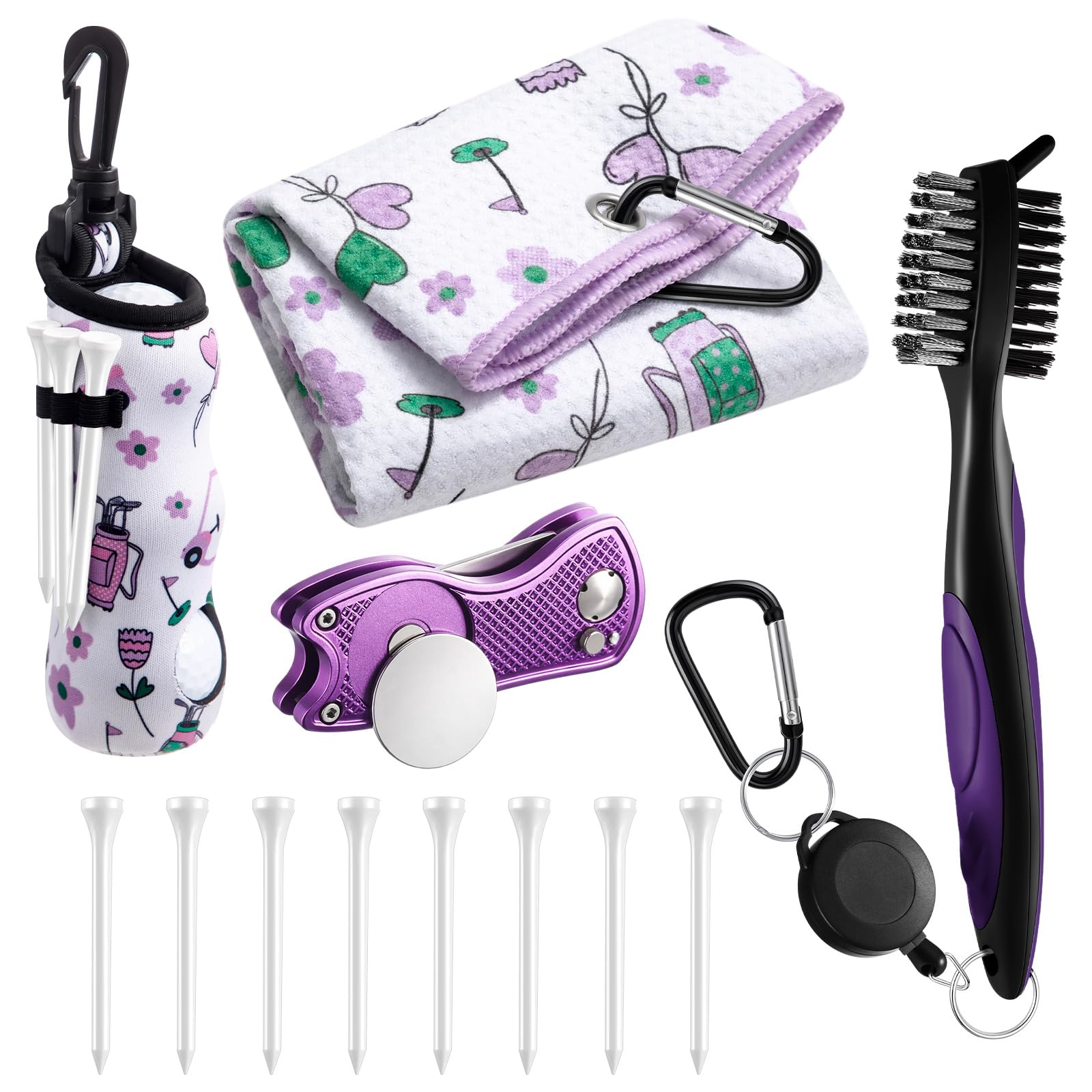 Liliful 12 Pcs Golf Accessories Kit Golf Stuff Gifts for Women Man