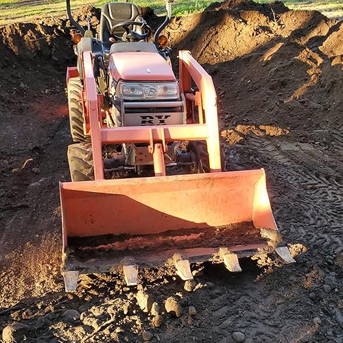 Vista 13 de Titan Attachments Barra de dientes de cubo de 23 TF, tractor de dirección deslizante de tamaño universal, fabricado en EE. UU. con accesorios Unidos